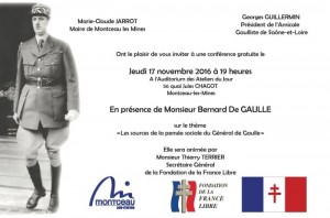 Conférence de M. Bernard de Gaulle (Montceau-les-Mines)