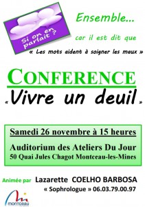 Conférence : « Vivre un deuil » (Montceau-les-Mines)