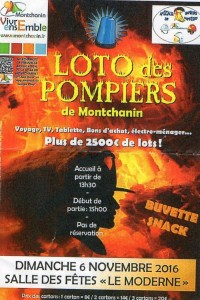 Loto des pompiers de Montchanin
