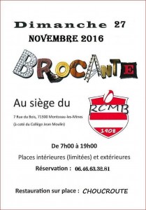 Brocante du RCMB du 27 novembre 2016 (Sortir)