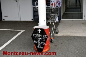 Social – piquet de grève à la caserne de Montceau…