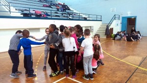 Rencontre USEP au gymnase Jean Bouveri à Montceau