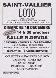 Joyeuse pétanque des Bois Francs – Club Bouliste FSGT (Saint-Vallier)
