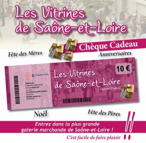 Pour Noël, offrez des chèques cadeaux «Les Vitrines de Saône-et-Loire»