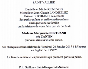 Avis de décès