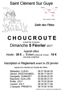 Comité des fêtes de Saint Clément sur Guye (Sortir)