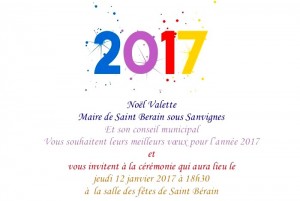 Voeux du maire de Saint-Bérain-sous-Sanvignes