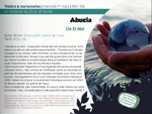 Mercredi 1er mars 2017, 10h et 15h à l’ECLA à Saint-Vallier