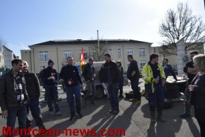 EDF en grève depuis janvier, piquet de grève à Montceau