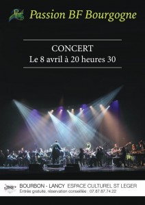 Passion BF Bourgogne sera en concert le 8 avril à Bourbon-Lancy…