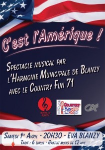 Harmonie municipale de Blanzy avec le Country Fun 71