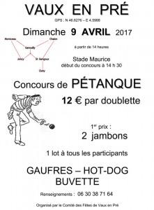 Comité des fêtes de Vaux en Pré