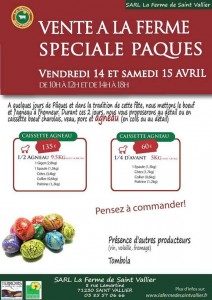 Vendredi 14 et samedi 15 avril 2017,  2 journées portes ouvertes à la ferme de Saint-Vallier