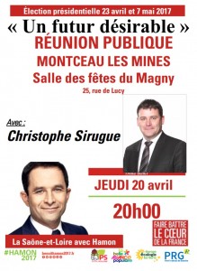 Réunion publique à Montceau-les-Mines (Politique)