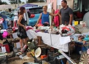 Samedi 13 mai 2017, brocante des Bois francs à Saint-Vallier