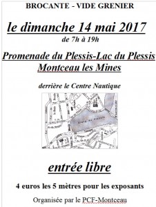 Brocante – Vide grenier du PCF de Montceau (Sortir)