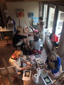 Exposition des oeuvres des élèves de l’atelier de Sandrine Gay à Montcenis (Sortir)