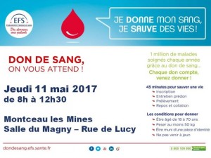 Don du sang à Montceau