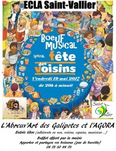 Vendredi 19 mai 2017, la fête des voisins à Saint-Vallier