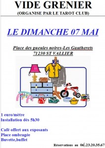 Vide grenier à Saint-Vallier (Sortir)