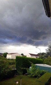 Orage, ce mercredi à Saint-Vallier