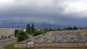 Orage sur le bassin minier
