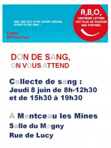Don du sang à Montceau