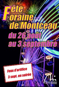 En avant-première : l&rsquo;affiche de la fête foraine de Montceau…