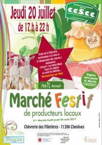Marché festif des producteurs locaux à Chenôves ( prés de Saint-Boil)