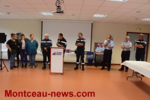 Départ en retraite au centre de secours de Montceau