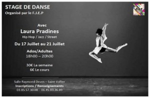 FJEP à Saint-Vallier, stage de danse