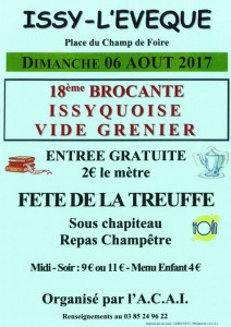 18ème brocante Issyquoise et fête de la « Treuffe »