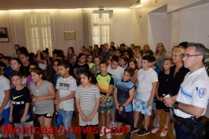 Remise des Permis Internet à des élèves de CM2 de Montceau