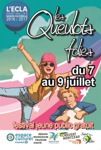 Du 7 au 9 juillet 2017, festival des Queulots folies à Saint-Vallier