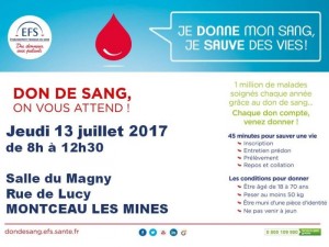 Don du sang à Montceau