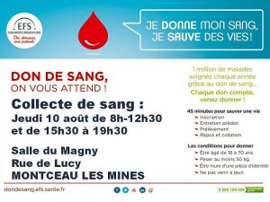 Don du sang à Montceau