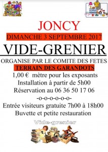 Vide grenier à Joncy
