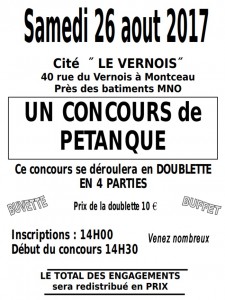 Concours de pétanque (Montceau)