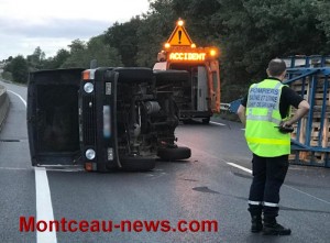 Faits divers : accident,  ce samedi soir sur la RCEA à la hauteur de Ciry-le-Noble…