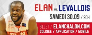 BASKET (Pro A) : « Elan Chalon – Levallois »