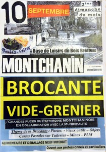 Brocante – vide-grenier « à thèmes » à Montchanin (Sortir)