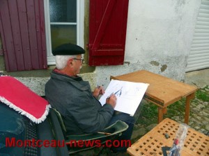Peintres au village (Mont Saint Vincent)