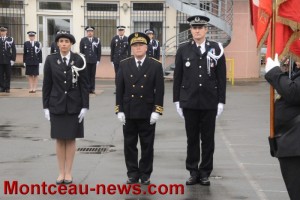 Installation officielle du commissaire Beausse à Montceau…