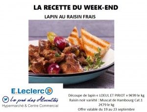 La recette du Week-end