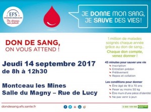 Don du sang à Montceau
