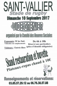 Vide grenier à Saint-Vallier