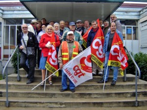 Les retraités CGT du bassin minier à la rencontre de leur député (Politique – social)