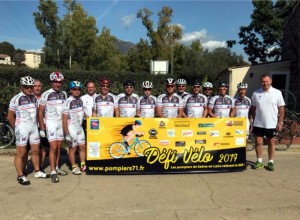 Défi vélo des sapeurs pompiers de Saône-et-Loire
