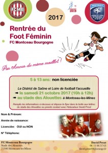 Football Féminin (FC Montceau)