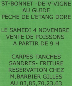 Pêche de l’étang Doré (Saint-Bonnet-de-Vieille-Vigne)